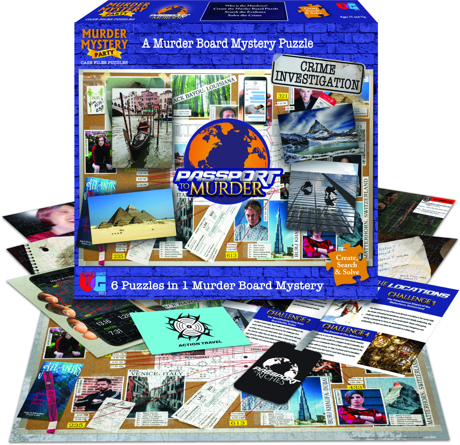Murder Mystery Party Case File : Passport to Murder 1000pc Puzzle
